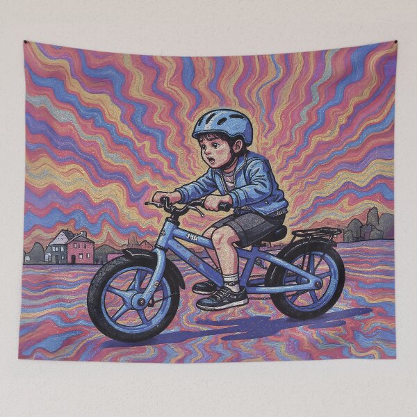 Item preview, The First Solo Ride designed and sold by PictureNZ.