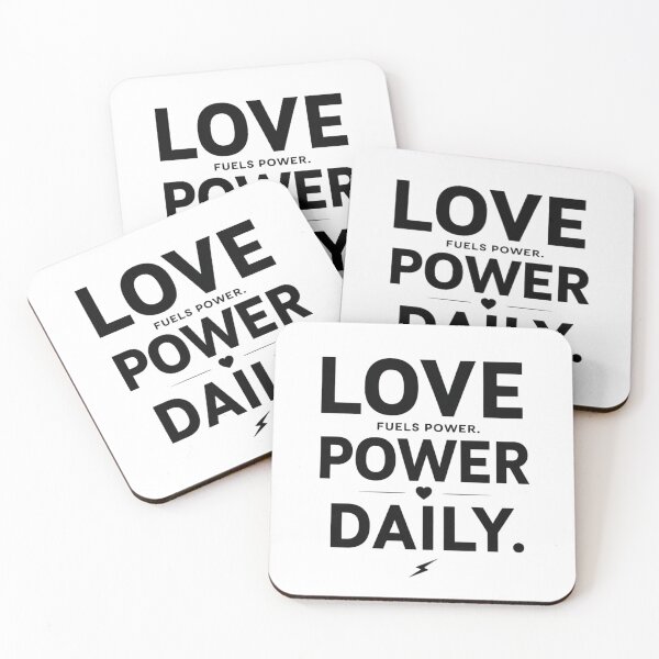 Item preview, Love Fuels Power Daily – Bold Empowering Quote Design designed and sold by Irene Catchmind.