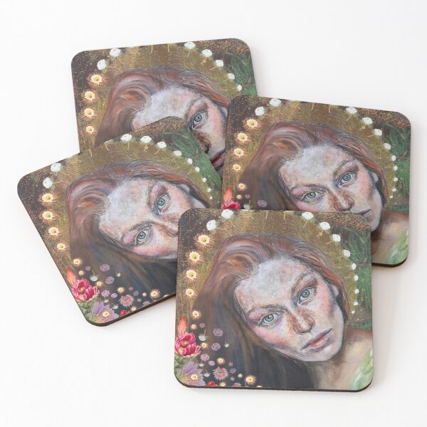 Item preview, Desert Madonna-Divine Feminine Chalk Pastel and Collage Artwork designed and sold by Laini Eckardt.