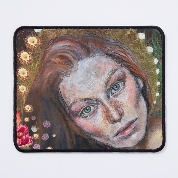 Item preview, Desert Madonna-Divine Feminine Chalk Pastel and Collage Artwork designed and sold by Laini Eckardt.