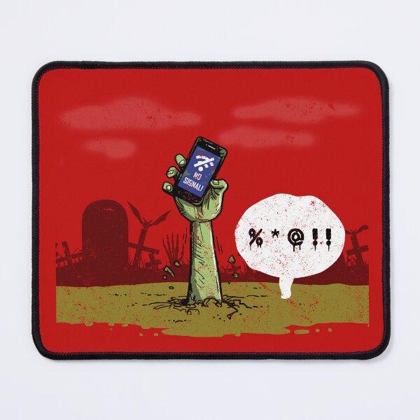Item preview, Funny Undead Zombie Holding No Signal Phone designed and sold by BoggsNicolasArt.