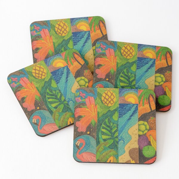 Item preview, Brilliant Hues of a Summer Paradise Collage. designed and sold by Piotrek0001.