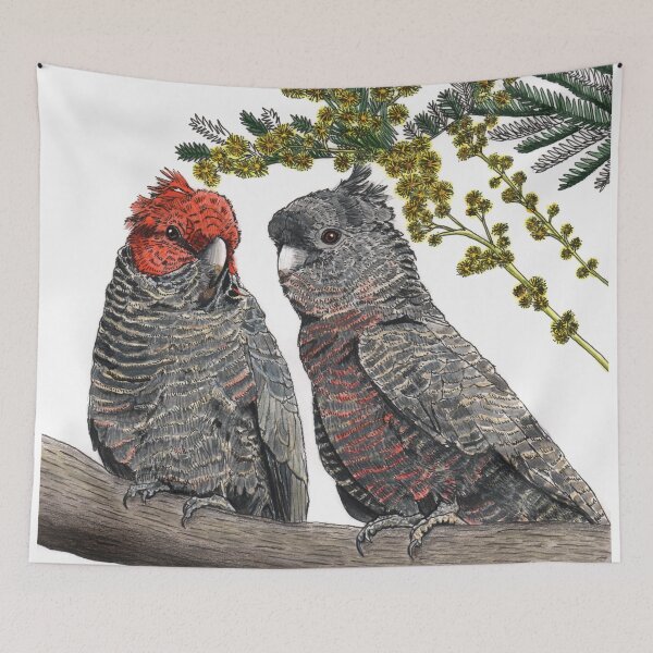Item preview, Gang Gang Cockatoo Wattle Australian bird designed and sold by blueidesign.