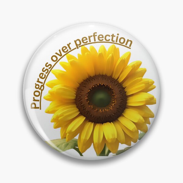 Item preview, Motivational Progress Over Perfection Quote designed and sold by ASKprints.