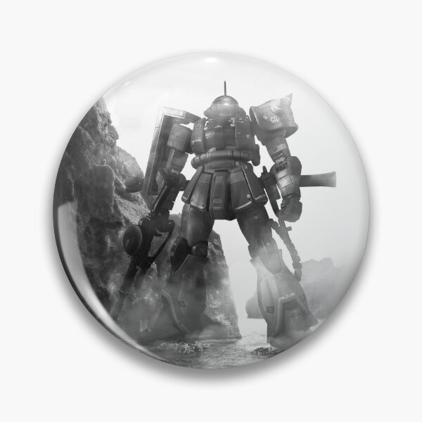 Item preview, ZAKU GUNDAM RED COMET ink art designed and sold by sabartgunpla.