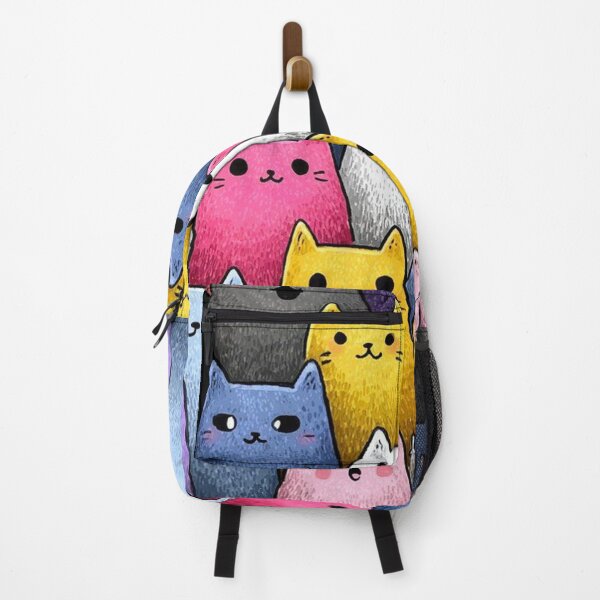 Item preview, Colorful Kawaii Cat Crowd – Cute Pastel Cat Pattern designed and sold by Josinta.