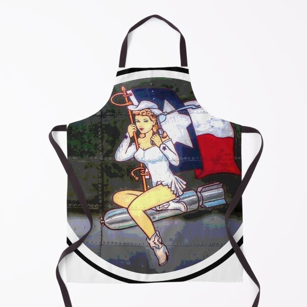 Item preview, WW2 Bomber Girl Noseart B17 Texas Raiders designed and sold by QuirkyDesign101.