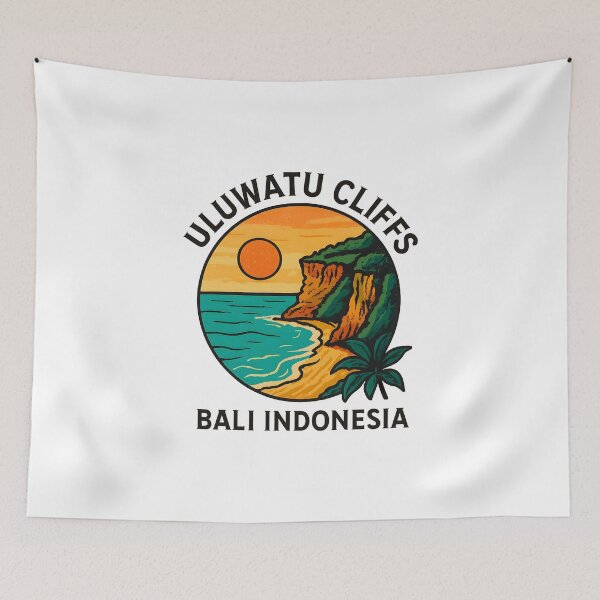Item preview, Uluwatu Cliffs Sunset – Bali indonesia designed and sold by inkNext.