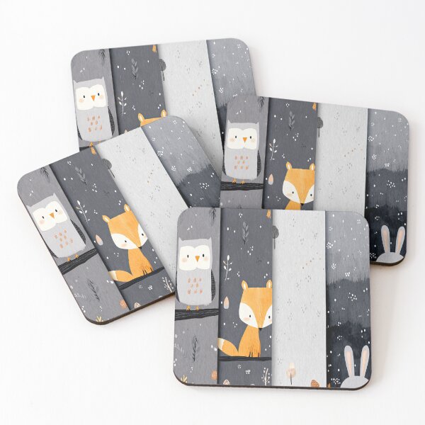 Item preview, A barn owl, red fox, and white rabbit. designed and sold by Piotrek0001.