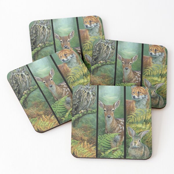Item preview, A rustic forest scene with beloved woodland animals. designed and sold by Piotrek0001.