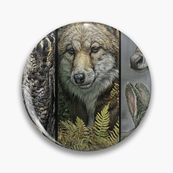 Item preview, The serene nocturnal world of woodland forest creatures. designed and sold by Piotrek0001.