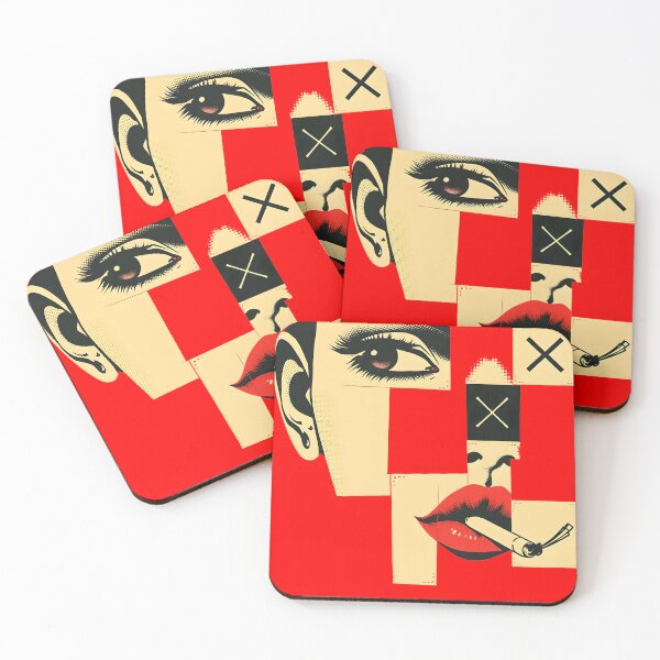 Item preview, Fragmented Identity - Abstract Pop Art Portrait designed and sold by AbdS07.