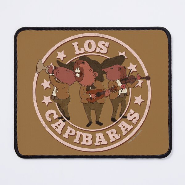 Item preview, Los Capibaras – Funny Capybara Band Illustration designed and sold by LicencaPoetica.