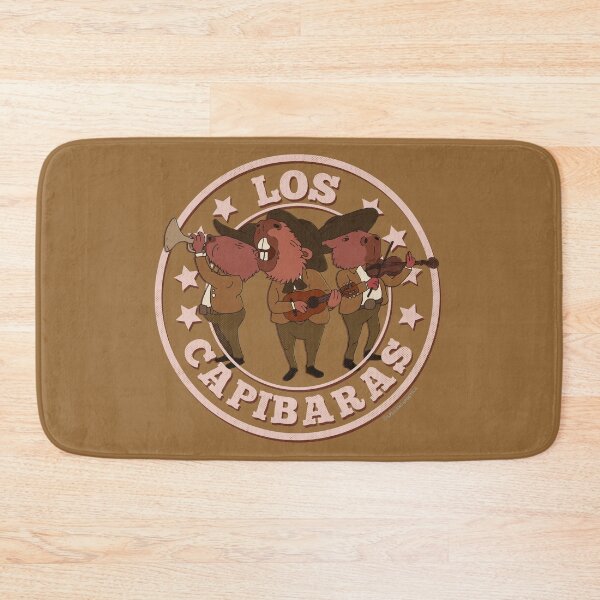 Item preview, Los Capibaras – Funny Capybara Band Illustration designed and sold by LicencaPoetica.