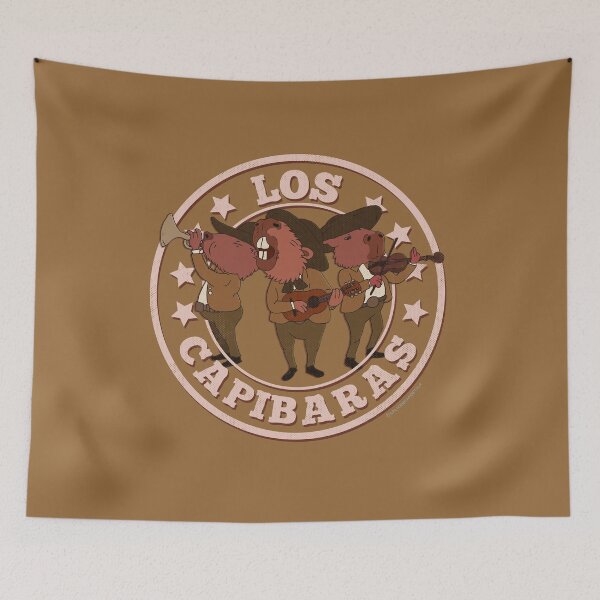 Item preview, Los Capibaras – Funny Capybara Band Illustration designed and sold by LicencaPoetica.