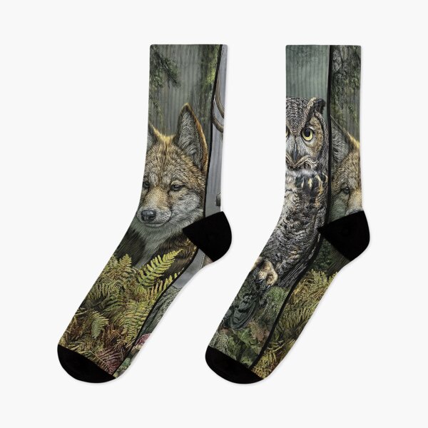 Item preview, The serene nocturnal world of woodland forest creatures. designed and sold by Piotrek0001.