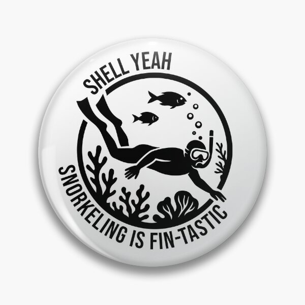 Item preview, Shell yeah, snorkeling is fin‑tastic! designed and sold by xndrlab.