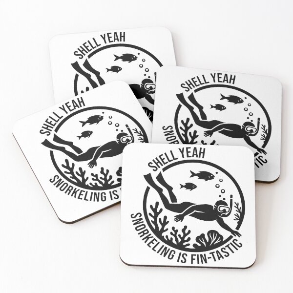Item preview, Shell yeah, snorkeling is fin‑tastic! designed and sold by xndrlab.