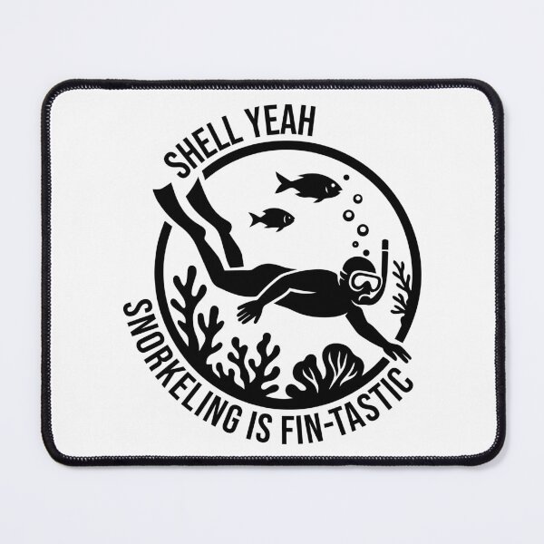 Item preview, Shell yeah, snorkeling is fin‑tastic! designed and sold by xndrlab.