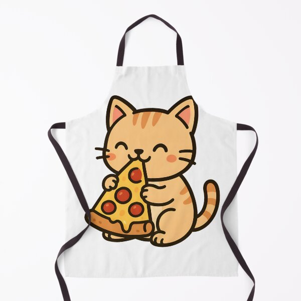Item preview, Cute Cat Eating Pizza designed and sold by HobsS.