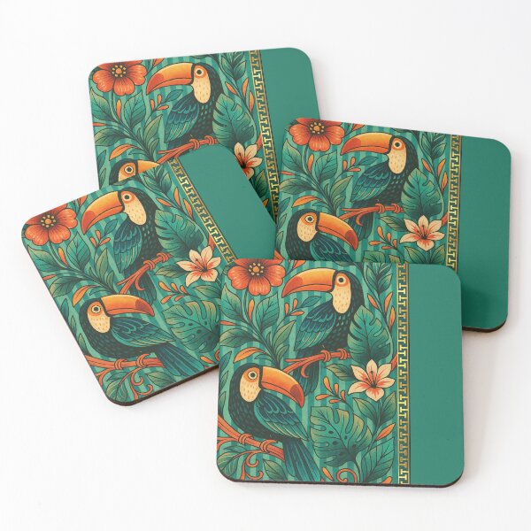 Item preview, Tropical Tango Toucans designed and sold by Dream Bloom Gallery.