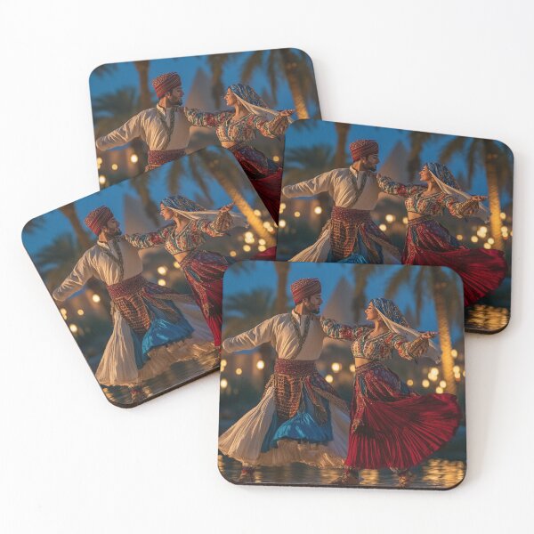 Item preview, Unity in Motion - Tanoura Dance Duo on the Nile designed and sold by Myra365Art.