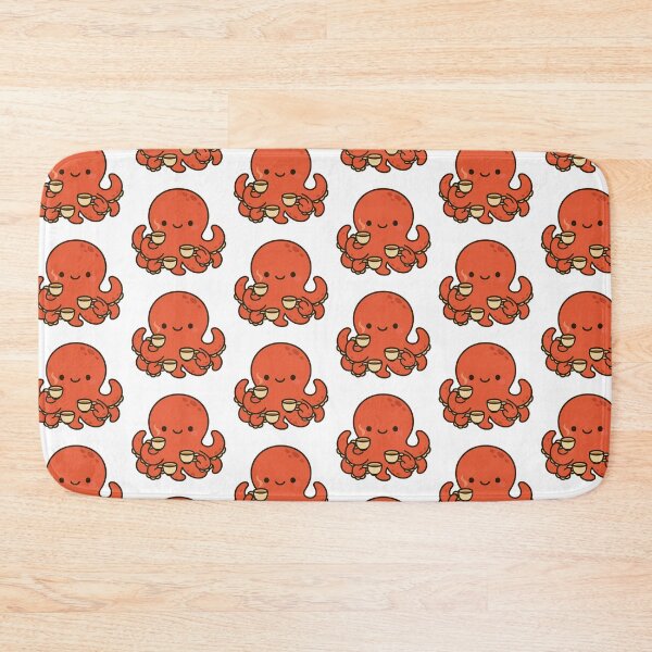 Item preview, Octopus Holding Tiny Teacups designed and sold by ֍ NishlaArts ֍.
