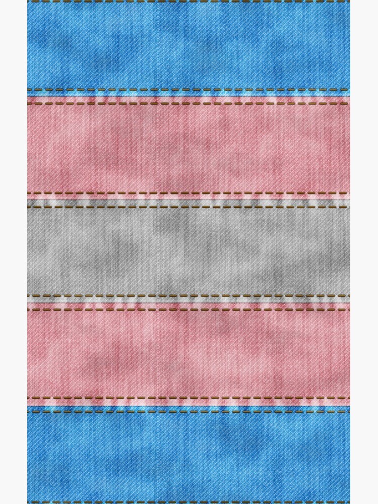 Transgender Denim Flag by LiveLoudGraphic