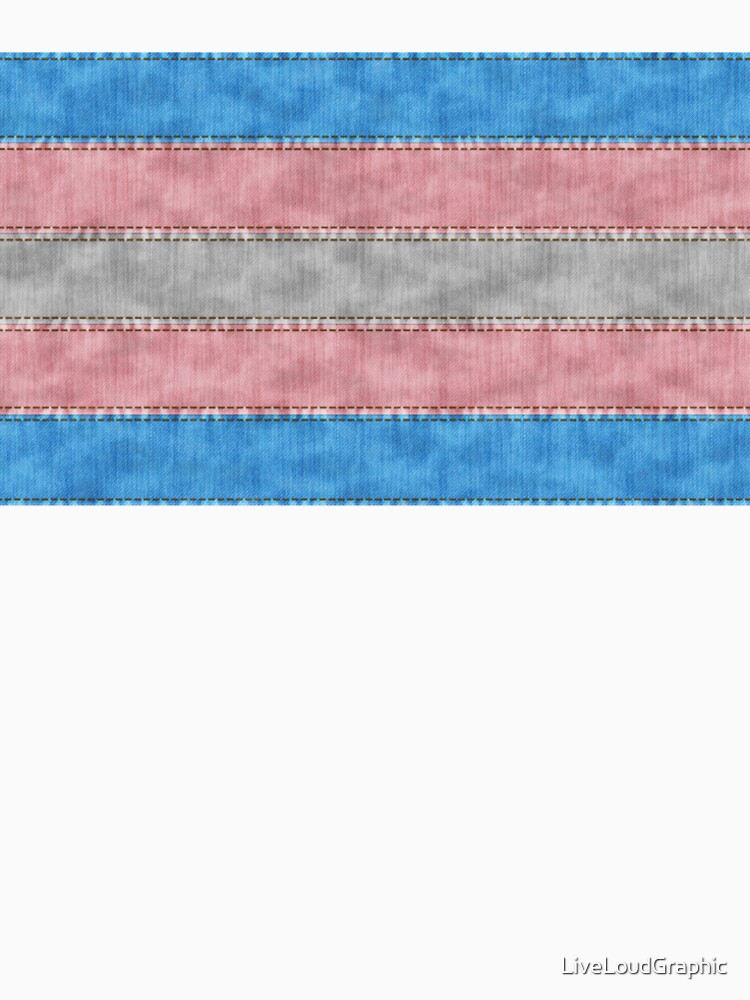 Transgender Denim Flag by LiveLoudGraphic