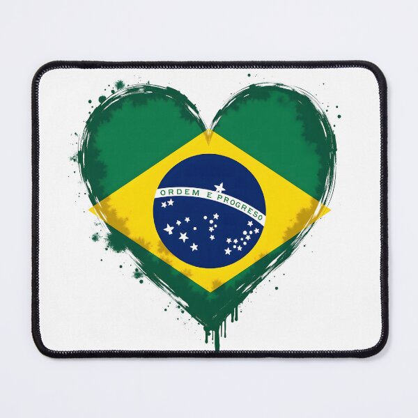 Item preview, Brazil color splash heart designed and sold by Fab-Haven.