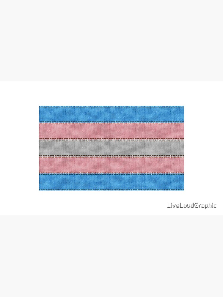 Transgender Denim Flag by LiveLoudGraphic