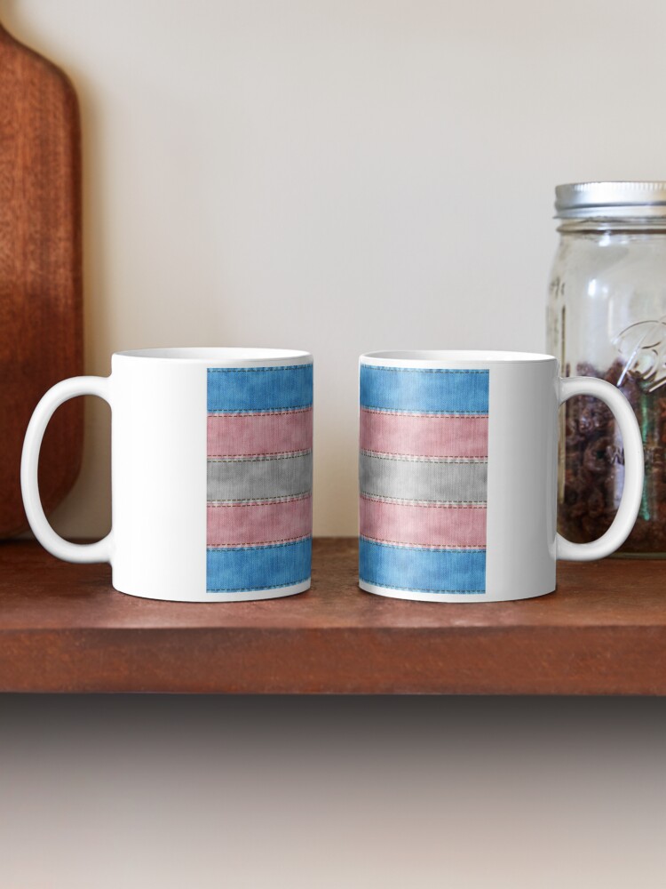 Alternate view of Transgender Denim Flag Mug