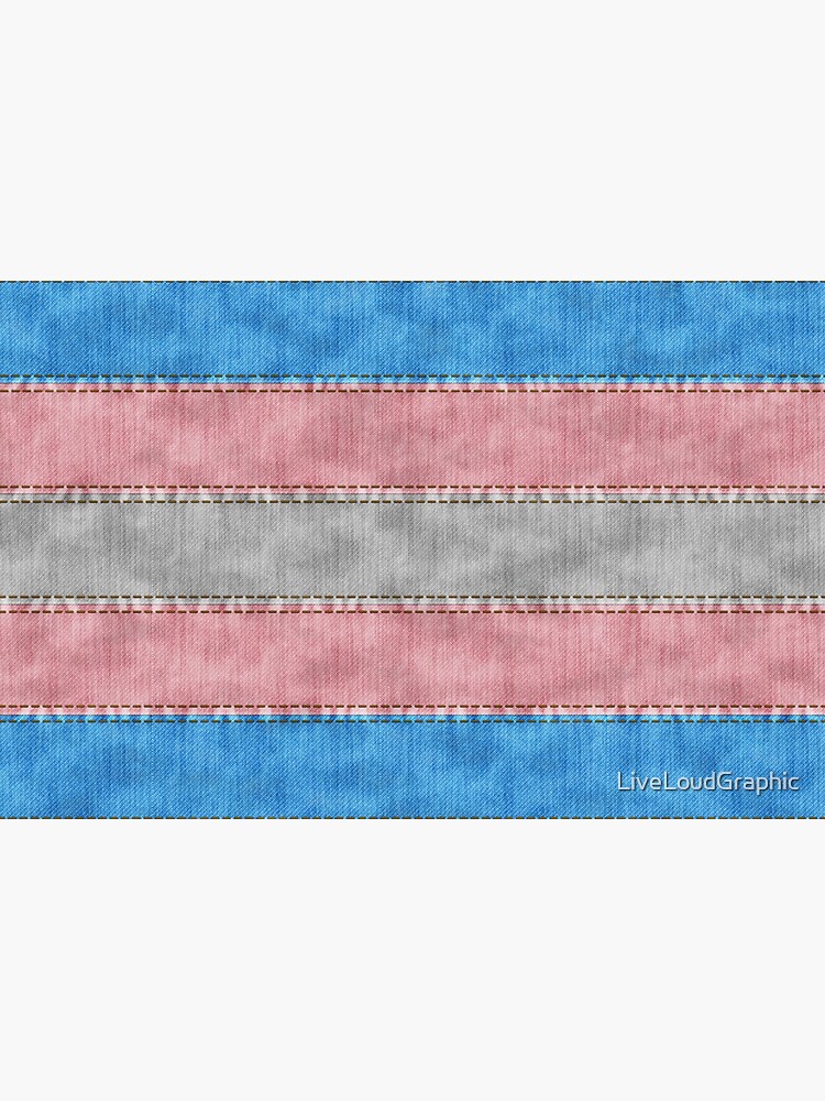 Transgender Denim Flag by LiveLoudGraphic