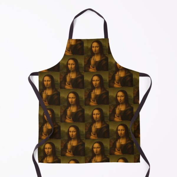 Item preview, Monalisa Painting Art Boba Tea Boys Girls Kids designed and sold by rafaeltto.