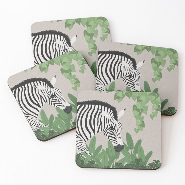 Item preview, Zebra Peacefully Walking amongst Leaves  designed and sold by reene88.