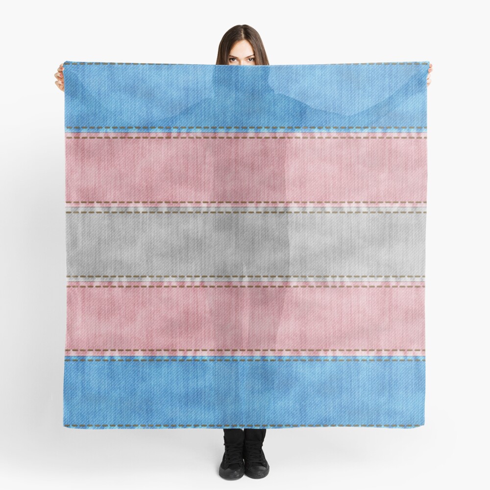 Transgender Denim Flag Scarf