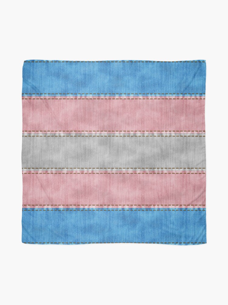 Alternate view of Transgender Denim Flag Scarf