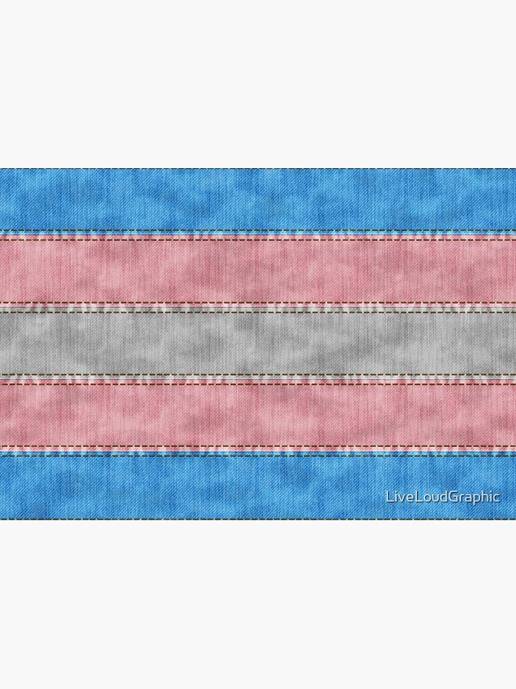 Transgender Denim Flag by LiveLoudGraphic