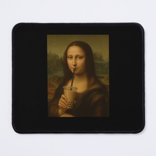 Item preview, Monalisa Painting Art Boba Tea Boys Girls Kids designed and sold by rafaeltto.