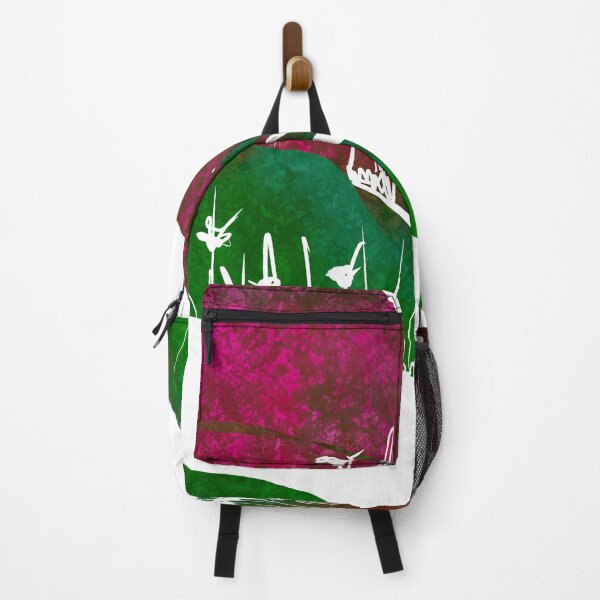 Item preview, Silhouette Landscape with Grass Field and Two Rivers – Minimal Nature Poster designed and sold by MilkaMillyBoo.