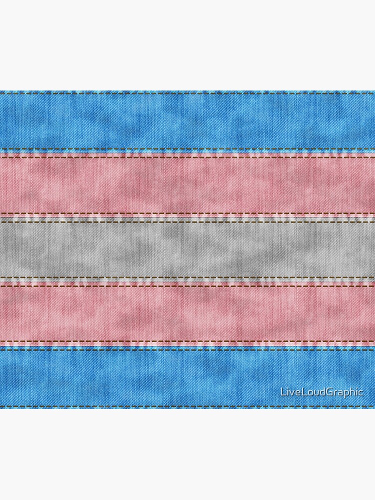 Transgender Denim Flag by LiveLoudGraphic