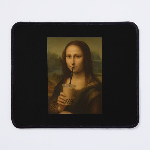 Item preview, Monalisa Painting Art Boba Tea Boys Girls Kids designed and sold by rafaeltto.