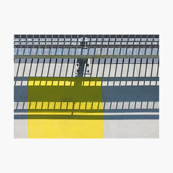 Square Yellow Zone Photographic Print