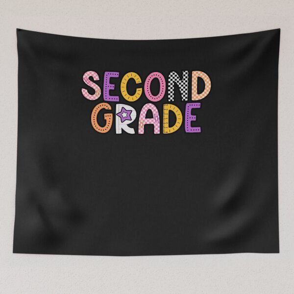 Item preview, Second Grade Colorful School Supplies Checkerboard Back To School designed and sold by diyoor.