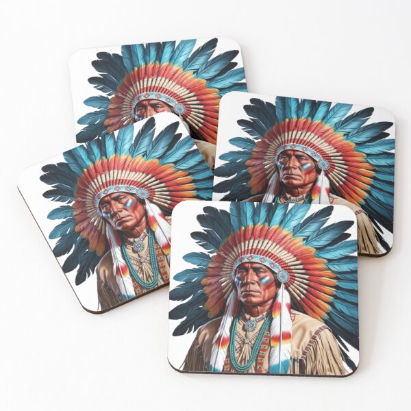 Item preview,  Resplendent Native American Chief designed and sold by artistmagicshop.