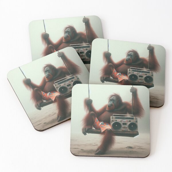 Item preview, "Orangutans: Swingin' with the Beat!" designed and sold by Print Fiction.