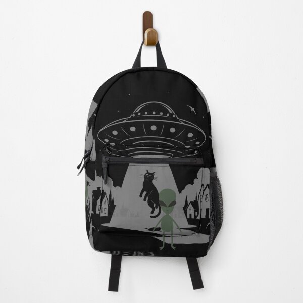 Item preview, UFO Cat Abduction: Funny Alien Encounter Sci-Fi Graphic designed and sold by Teez Haven.