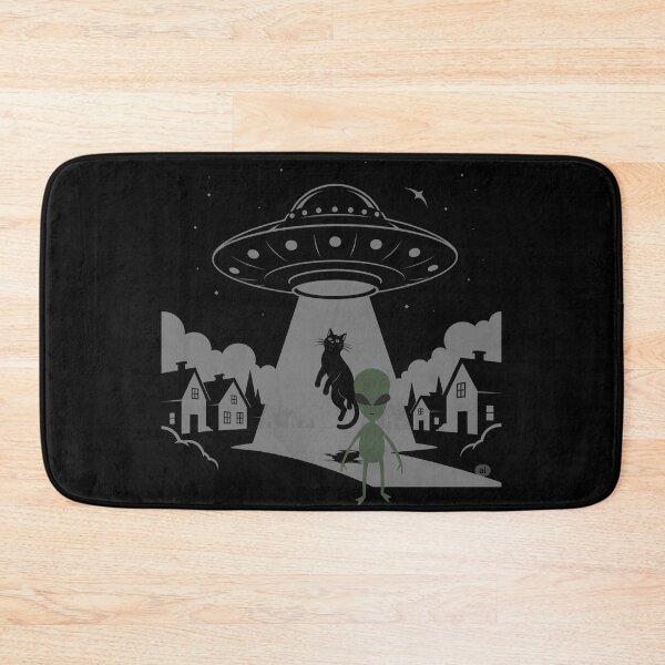 Item preview, UFO Cat Abduction: Funny Alien Encounter Sci-Fi Graphic designed and sold by Teez Haven.