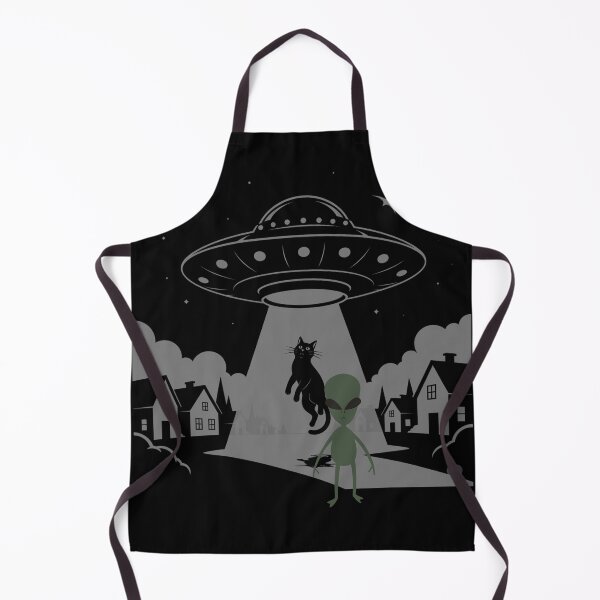 Item preview, UFO Cat Abduction: Funny Alien Encounter Sci-Fi Graphic designed and sold by Teez Haven.