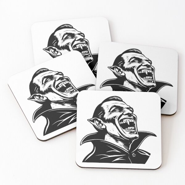Item preview, Laughing Vampire Illustration – Classic Horror Ink Art designed and sold by inkoutninja.